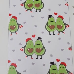 NEW AVOCADO COUPLE THICK PLUSH SOFT THROW BLANKET GUACAMOLE MAN WOMAN LOVE NWT